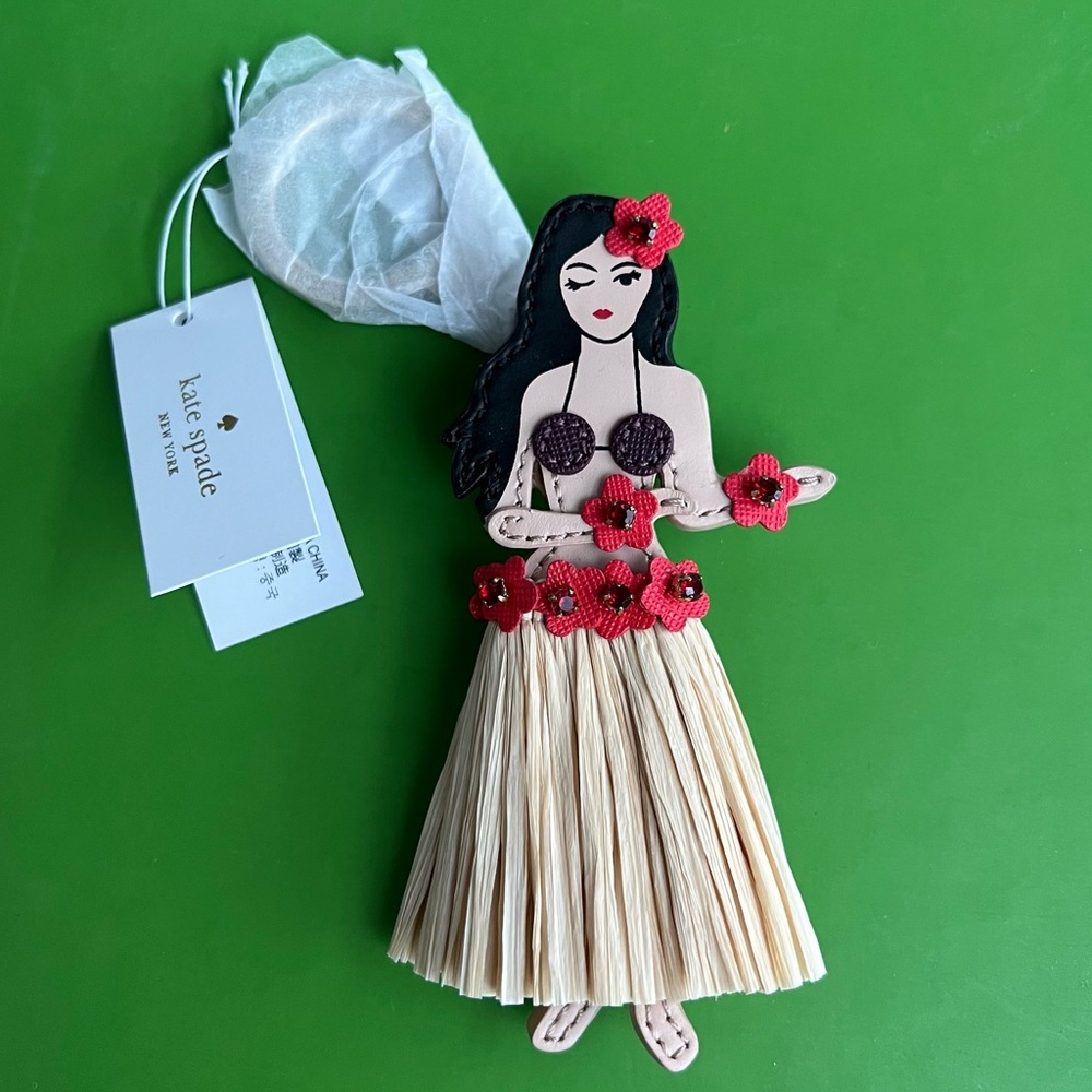 Kate Spade Key Fob Hula Girl